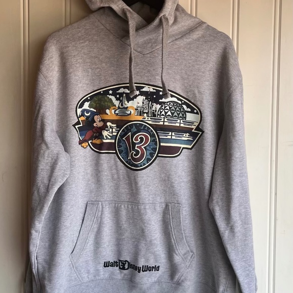Walt Disney World Official Disney Parks 2013 hoodie,  L EUC - Picture 1 of 9